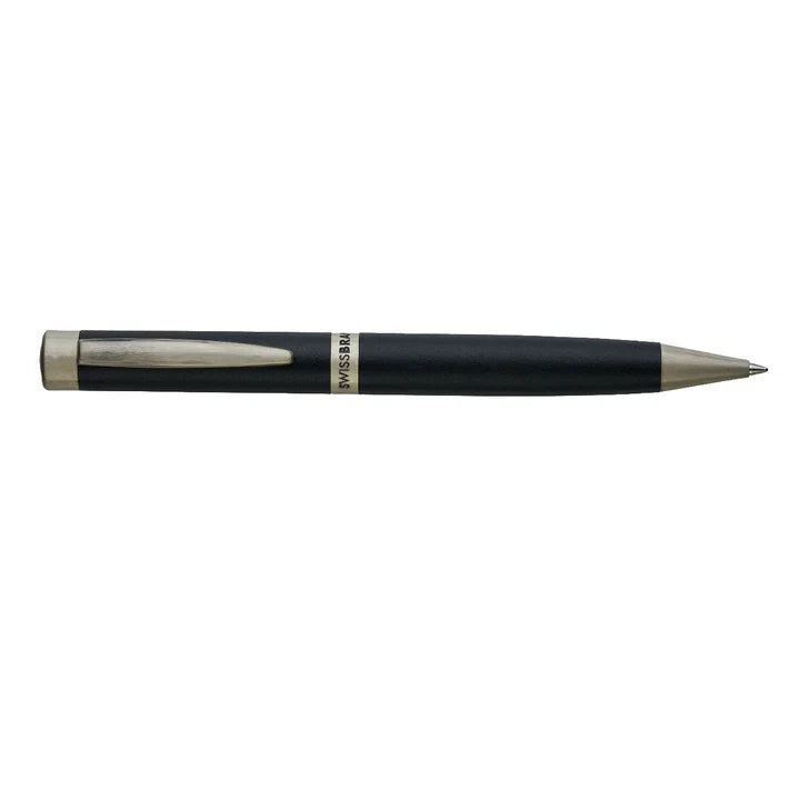 SWISSBRAND Zenith 2507 Matte black Ballpoint Pen with chrome trim