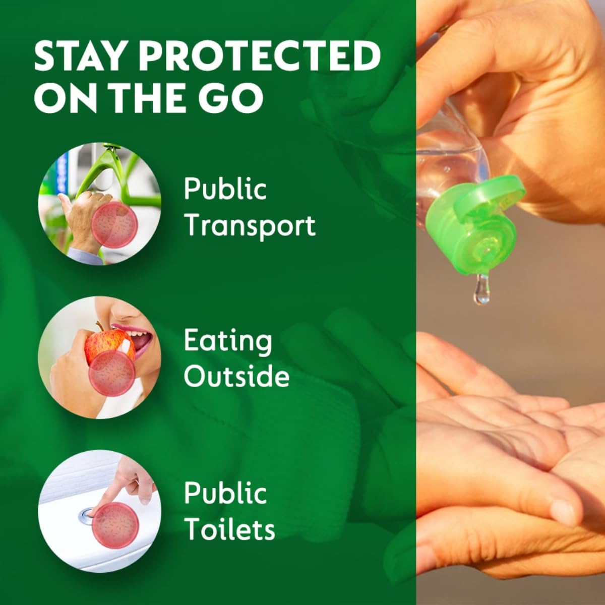Dettol Original Germ Protection Alcohol based Hand Sanitizer, 52ml