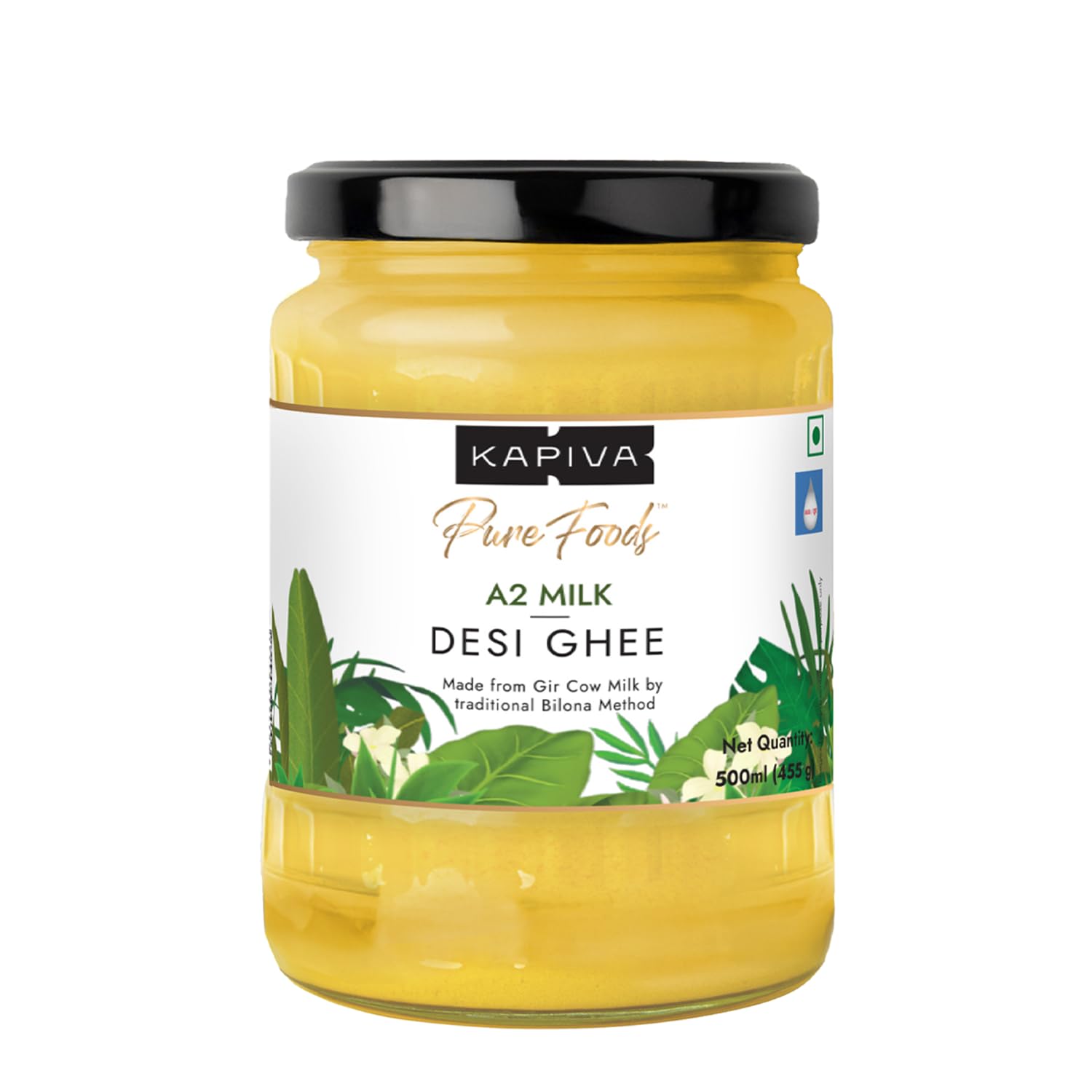 Kapiva Certified A2 Gir Cow Ghee 500ML