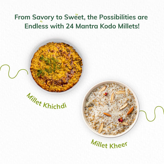 24 Mantra Organic Kodo Millet Ancient Grains - 500 gm