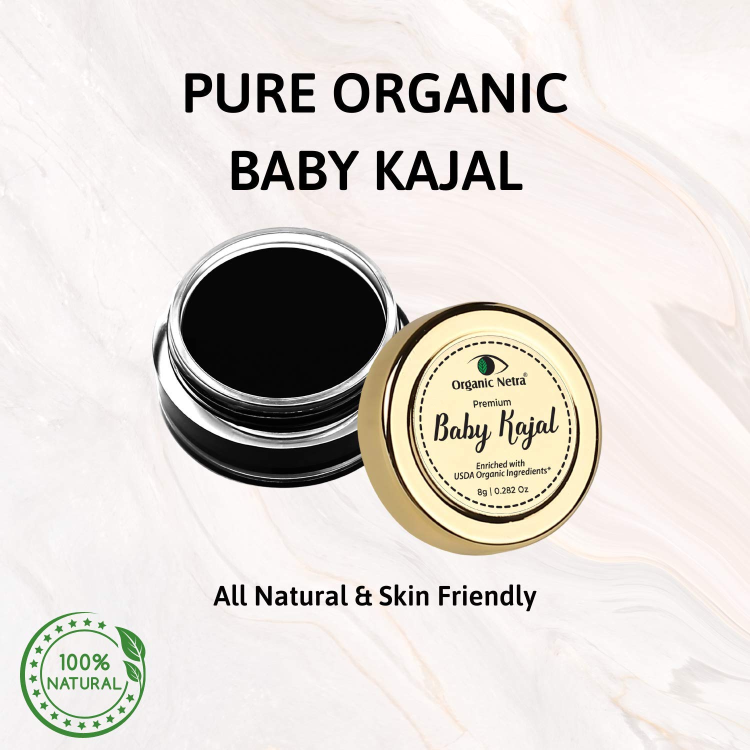 Organic Netra Baby Kajal Water Resistant - 8 gm