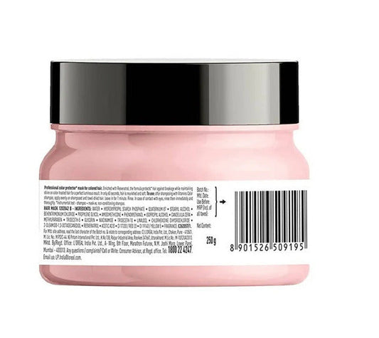 LOreal Paris Vitamino Color Hair Mask With Resveratrol For Color-Treated Hair, Serie Expert - 250 gm