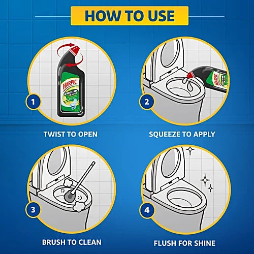 Harpic Germ & Stain Blaster Disinfectant Toilet Cleaner Liquid - Citrus, 750 ml