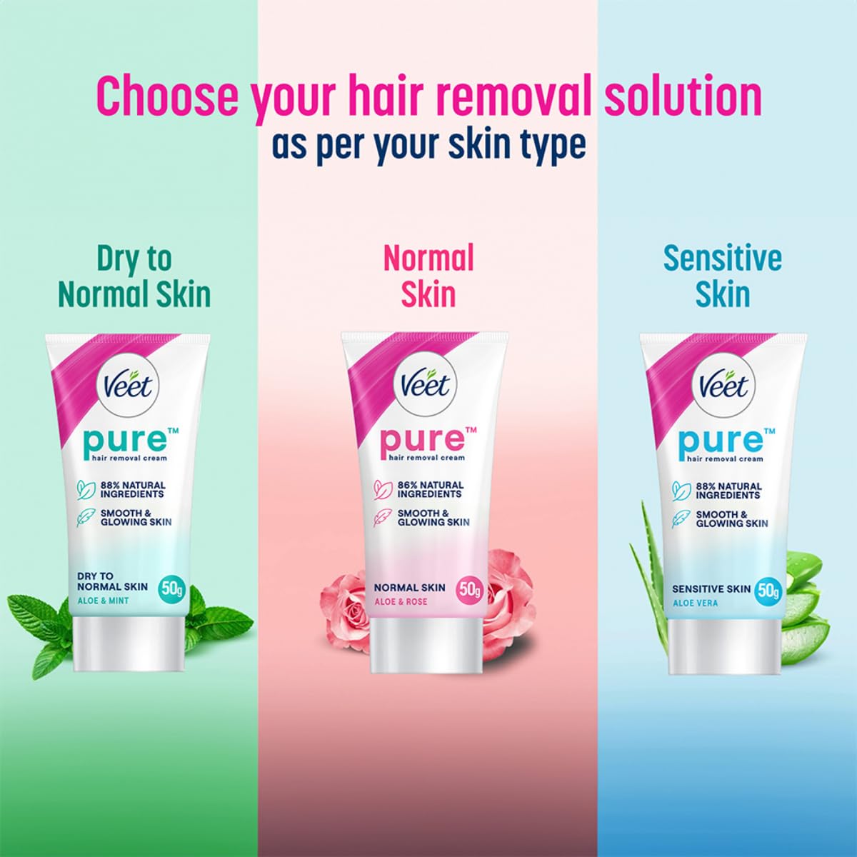 Veet Hair Removal Cream - 50 g (Dry Skin)