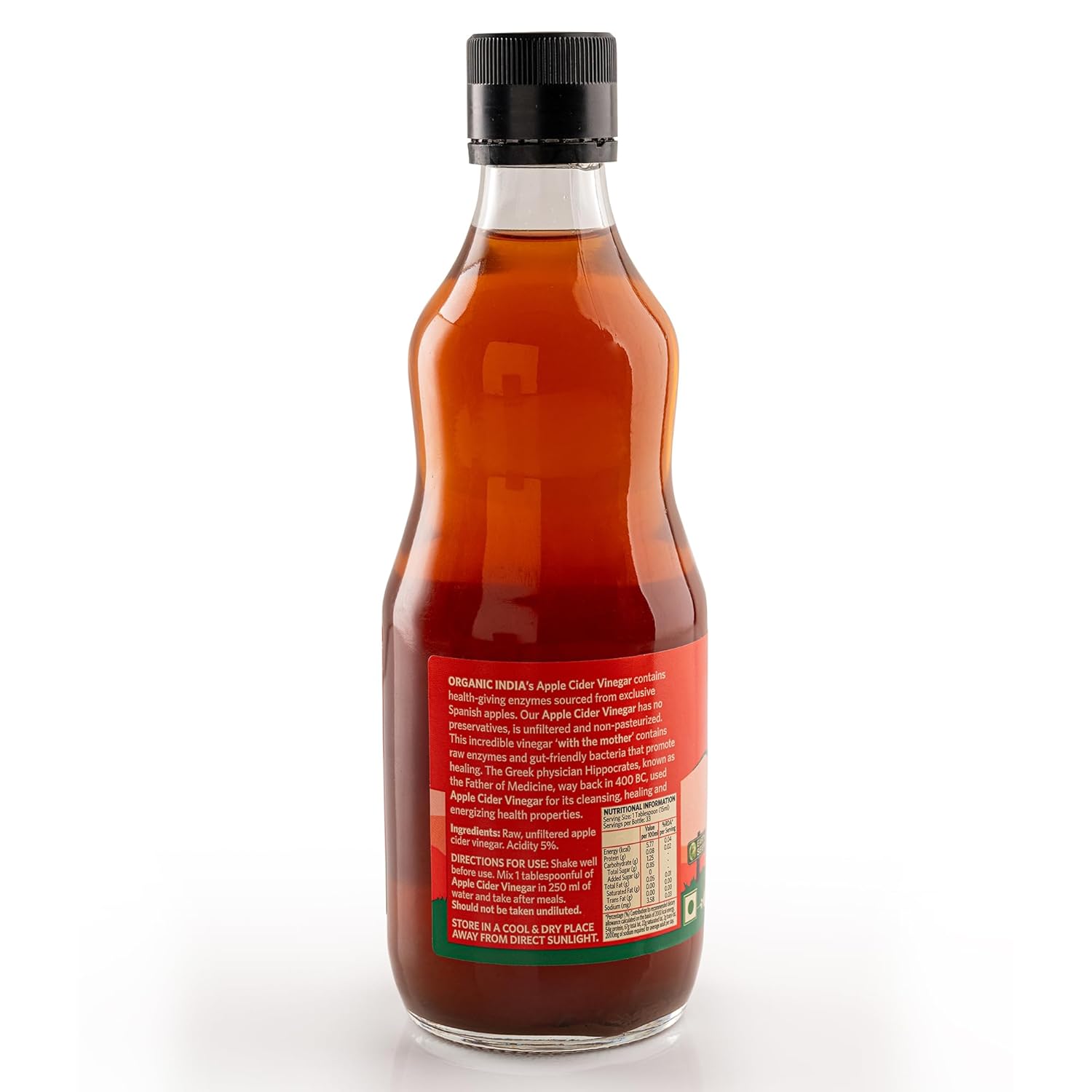 Organic India Apple Cider Vinegar 500ml