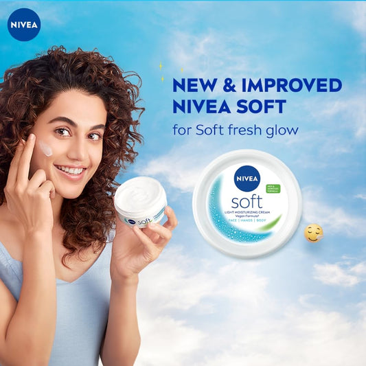 Nivea Soft Daily UV Light Moisturising Cream - 50 ml