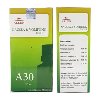 Allen A30 Nausea & Vomiting Drops (30ml)
