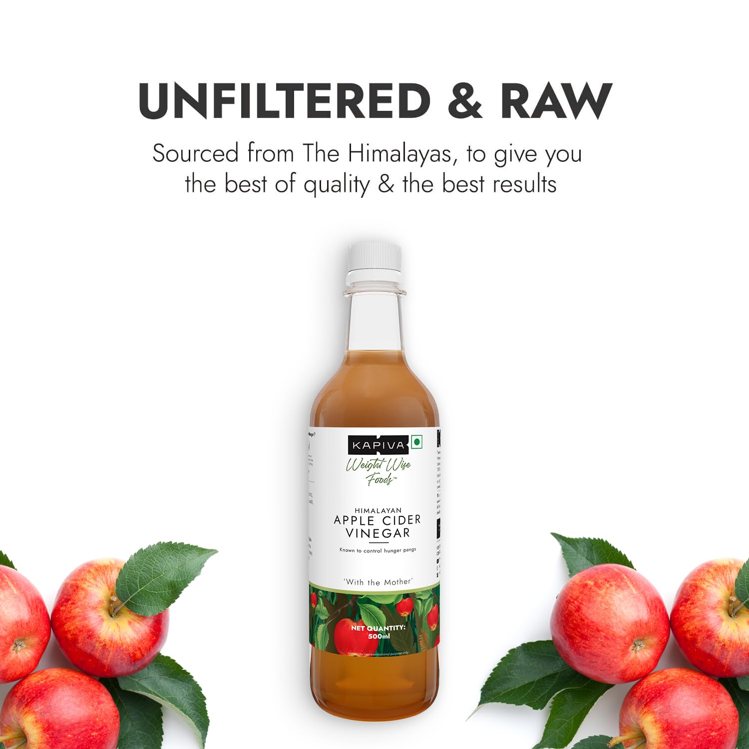Kapiva Ayurveda Organic Apple Cider Vinegar - 500 ml