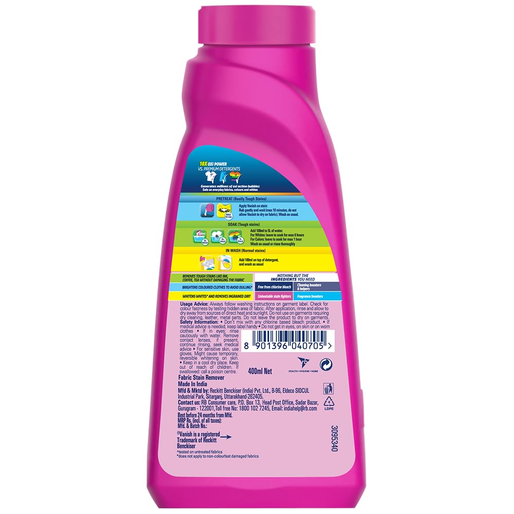 Vanish 400 ml, All In One Instant Stain Remover