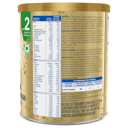 Similac Infant Plus Stage 2 Follow-Up Formula Powder from 6 to 12 Months 400G Tin