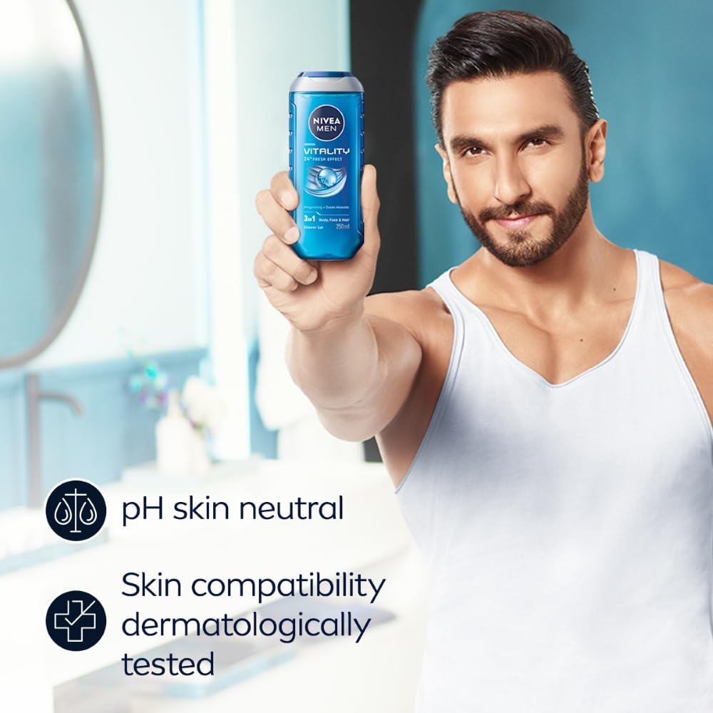 Nivea Men Vitality Fresh Shower Gel - 250 ml