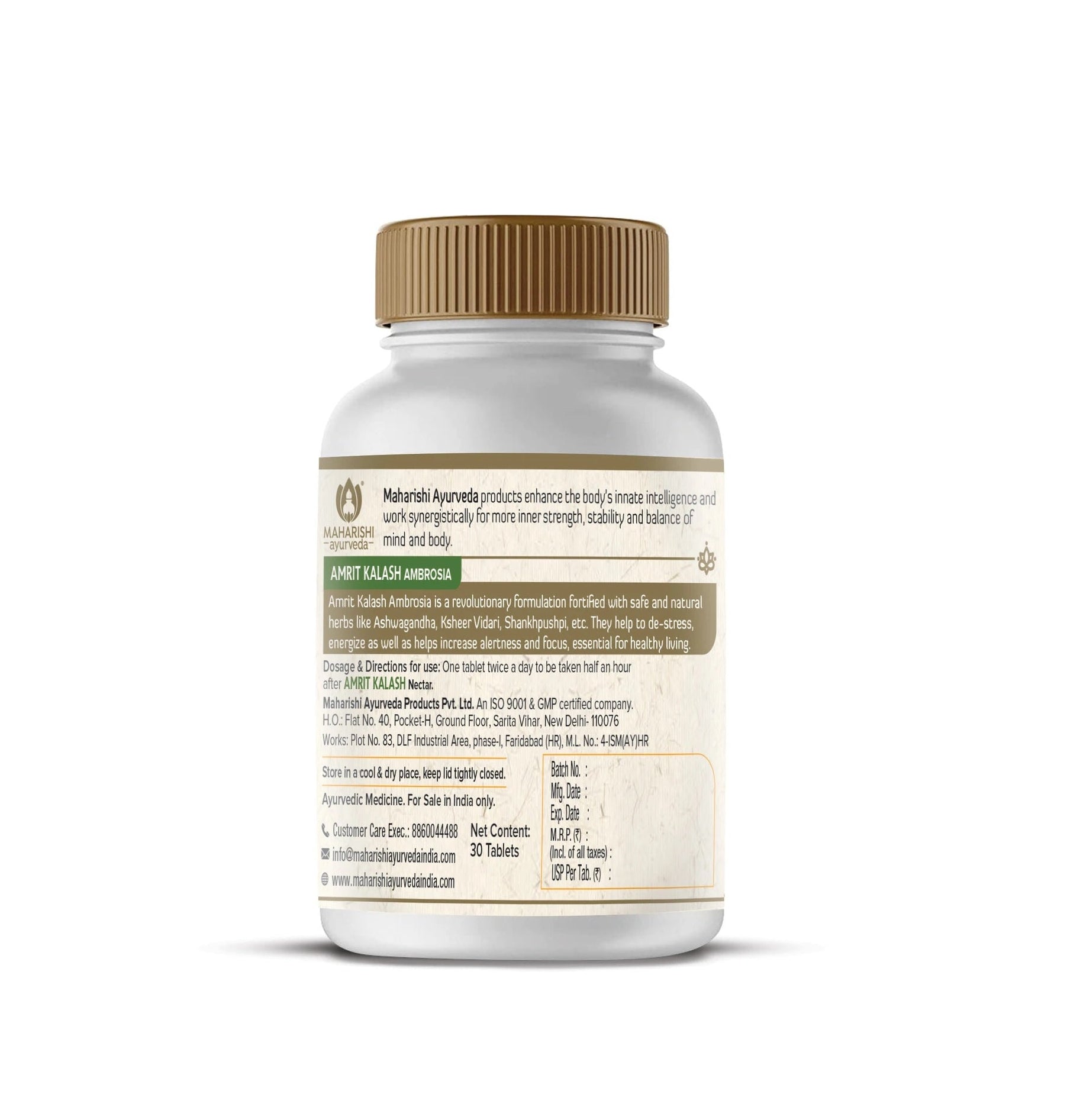 Maharishi Ayurveda Amrit Kalash Ambrosia - 60 Tabs