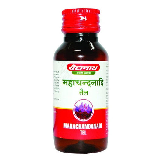 Baidyanath Ayurvedic Mahachandanadi Tail (50ml) For fever, tuberculosis, burning sensations in legs, headache and neuralgia