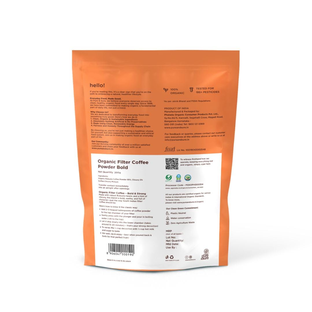 Pure & Sure Organic Coffee Bold - 200 gm