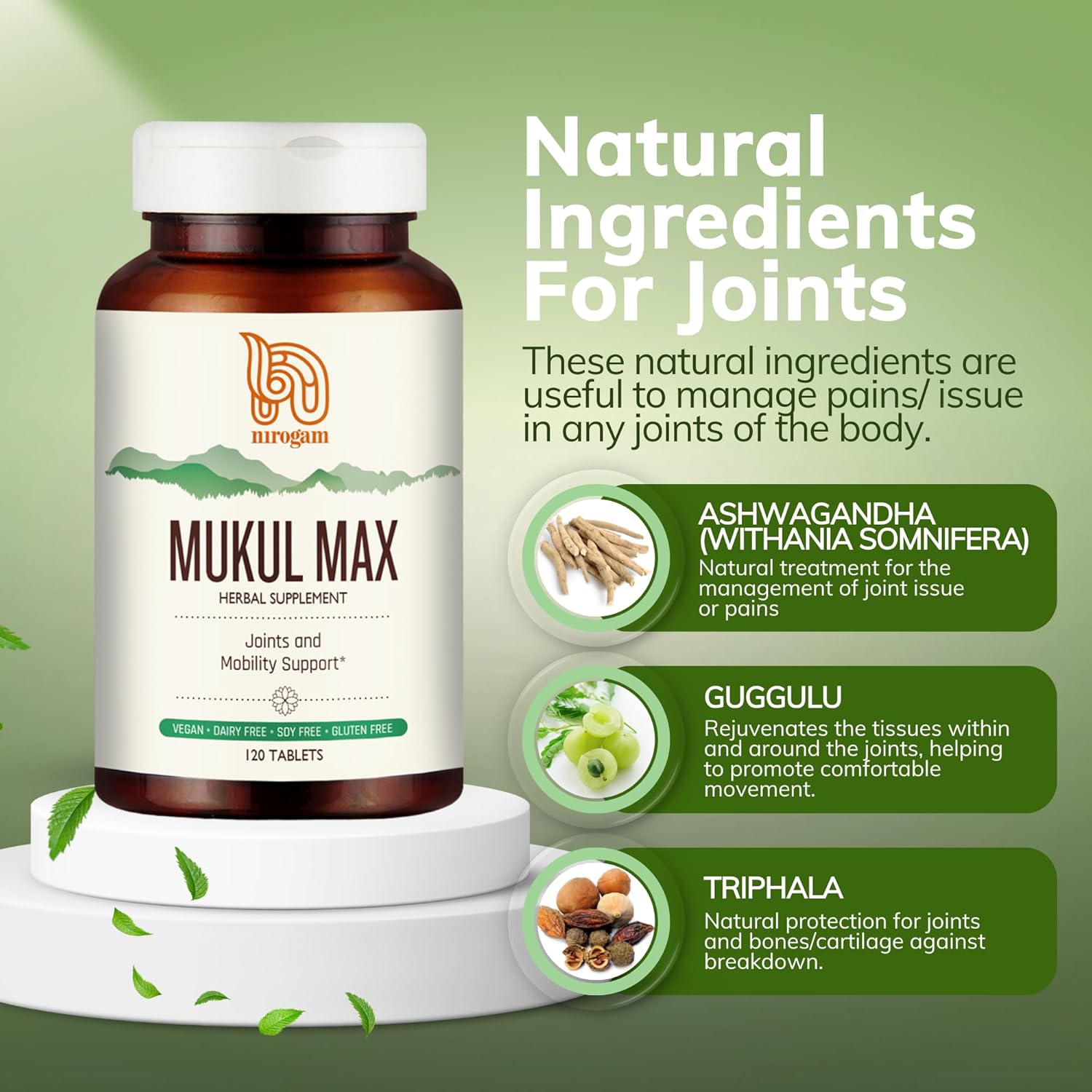Nirogam Mukul Max Tablets - 120 Tablets