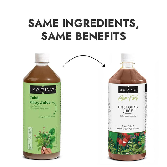 Kapiva Ayurveda Wild Tulsi Giloy Juice - 1L