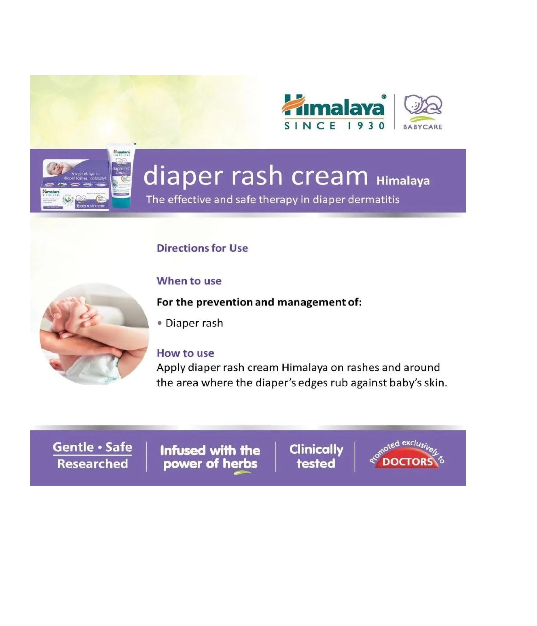 Himalaya Diaper Rash Cream (20g) – Fast Healing & Soothing Care