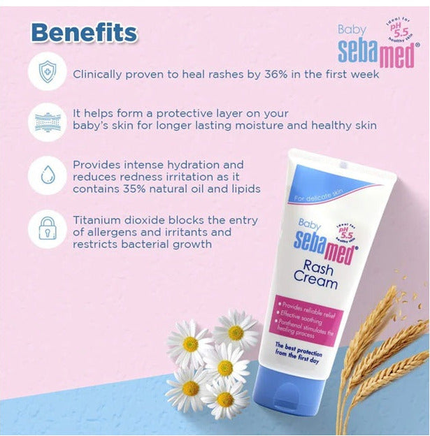 Sebamed Baby Rash Cream For Kids PH 5.5 100ML