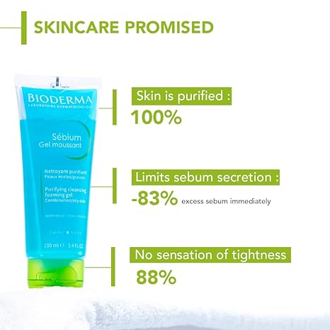 Bioderma Sebium Gel Moussant Purifying Cleansing Foaming Gel - 45 ml