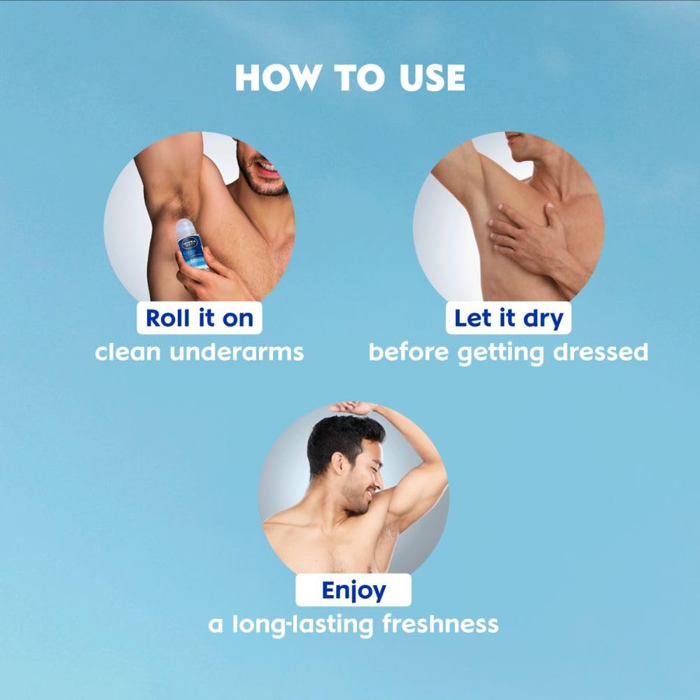 Nivea Men Fresh Active Deo Roll On 48 H Freshness - 50 ml