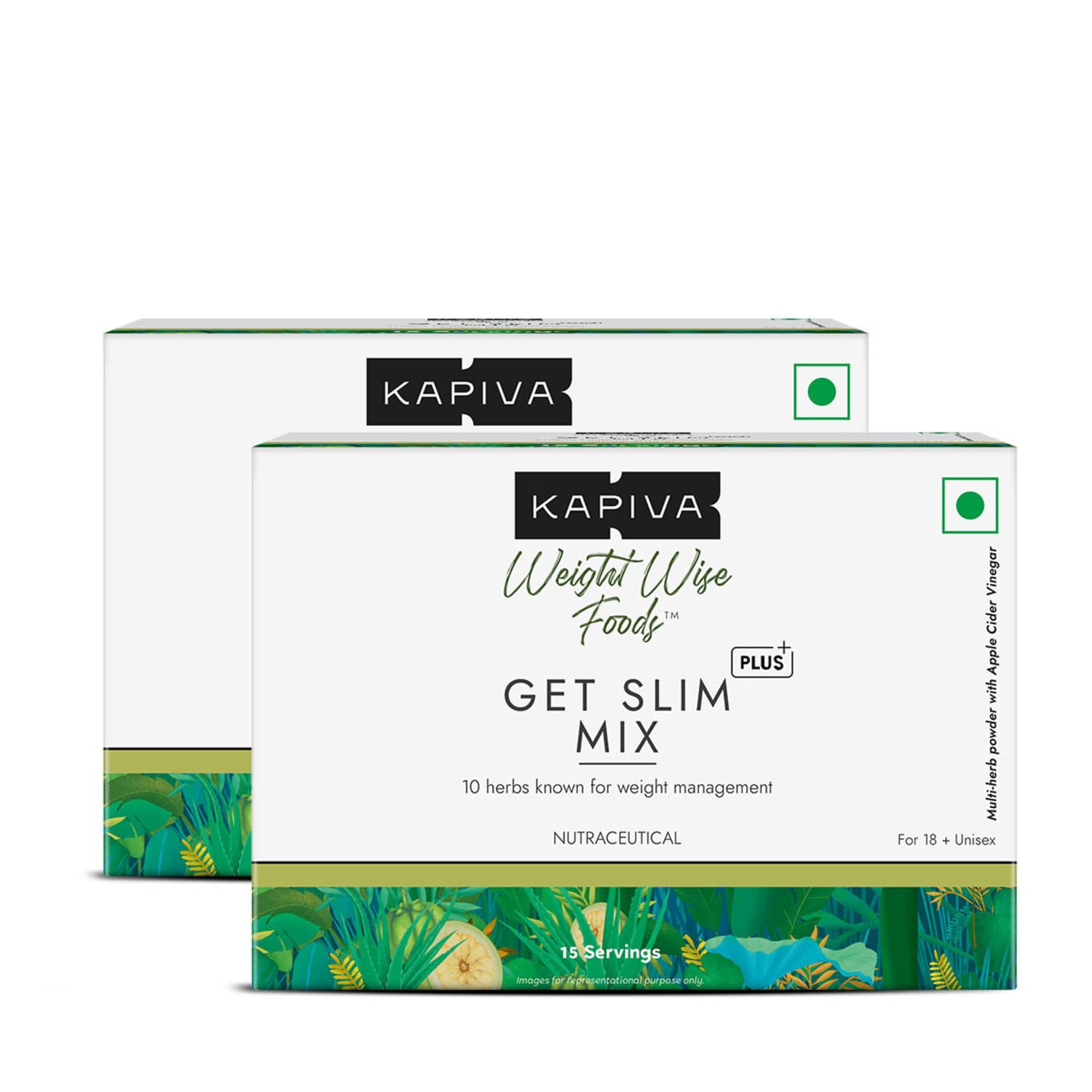 Kapiva Ayurveda Get Slim Mix Sachet - 15 Sachets -  Pack of 2