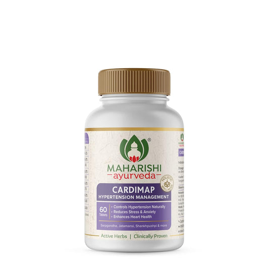 Maharishi Ayurveda Cardimap | Helps Normalises Blood Pressure Naturally Tab - 60