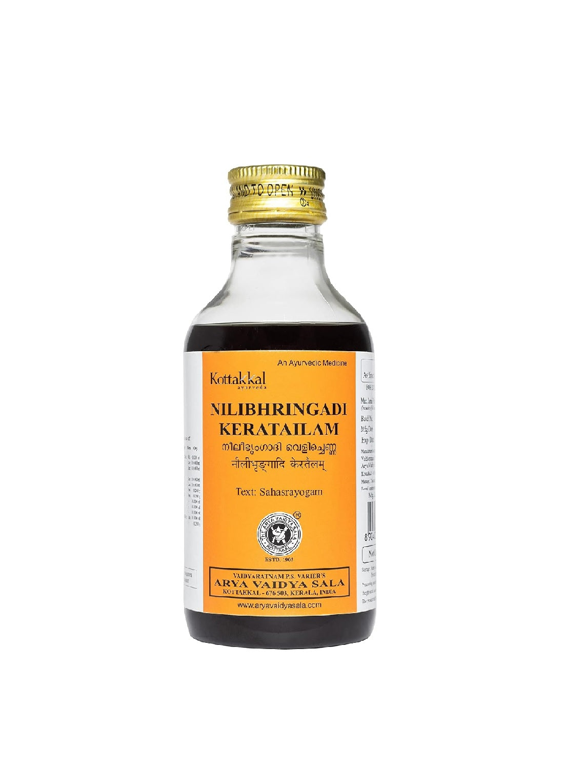 Kottakkal Ayurveda Nilibhringadi Keratailam | 200 ml