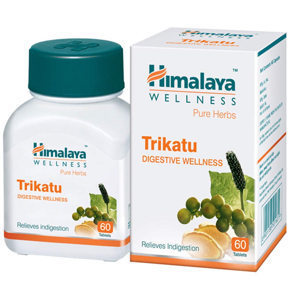 Himalaya Wellness Pure Herbs Trikatu Digestive Wellness - Pack of 1 - 60 tabs