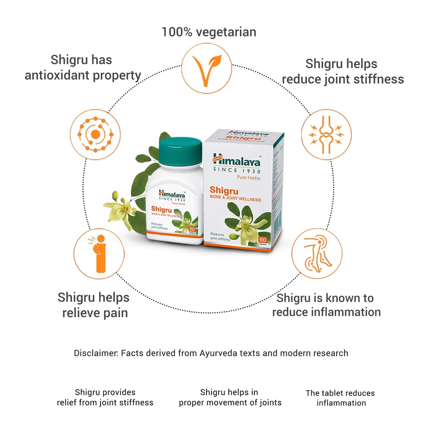 Himalaya Herbals Shigru - Pack of 1 - 60 tabs