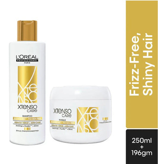 Loreal Paris Professionnel Xtenso Care Shampoo & Mask Combo 250ml + 196gm
