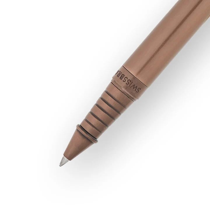 Swissbrand Legacy 2502 Premium – Matte Brown Lacquer Finish, Smooth Writing, Elegant Gift Pen, Black Ink (Roller Pen)