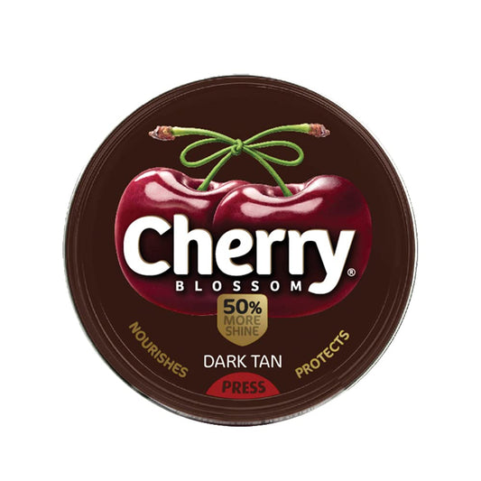 Cherry Blossom Wax Shoe Polish Dark Tan - 15gm