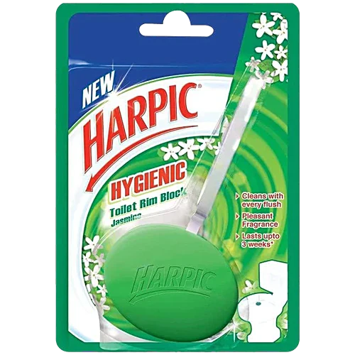 Harpic Hygienic Toilet Cleaner Rim Block - Jasmine, 26 g