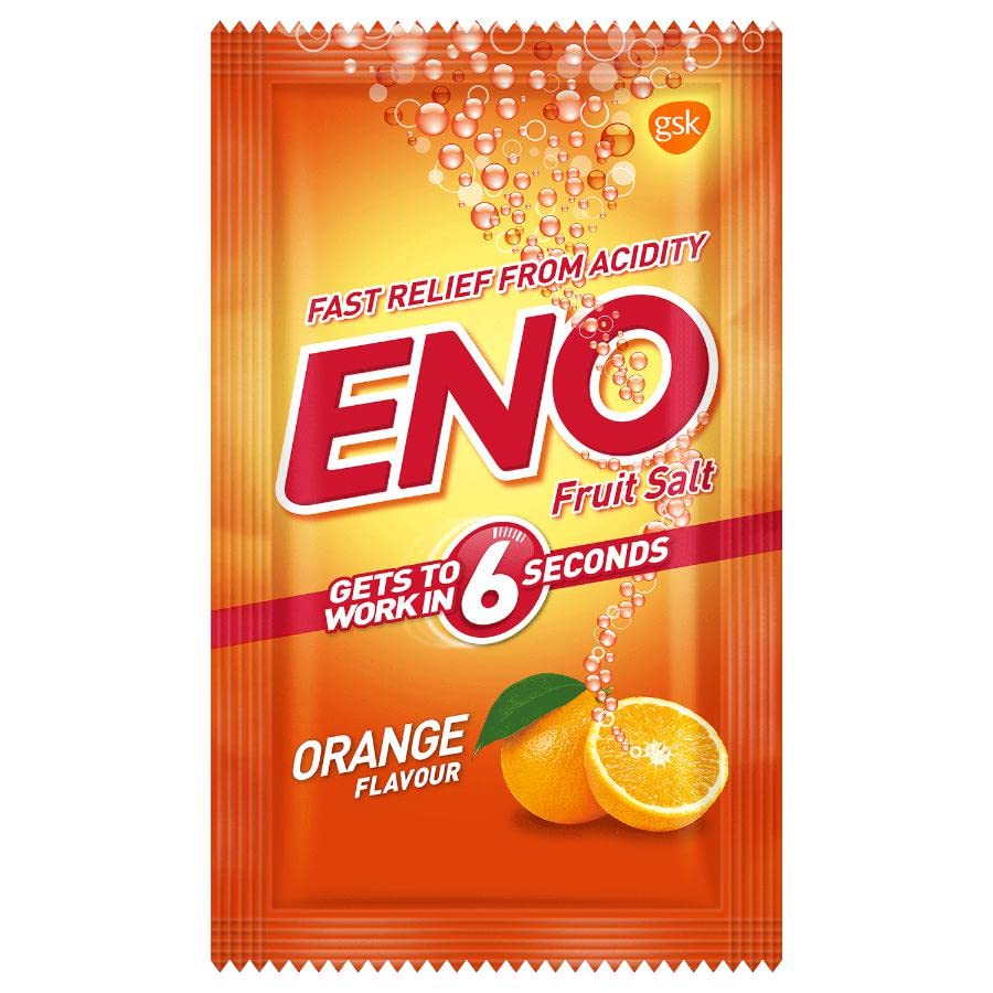 ENO Orange Digestive Fruit Salt, 5g (Pack of 6)