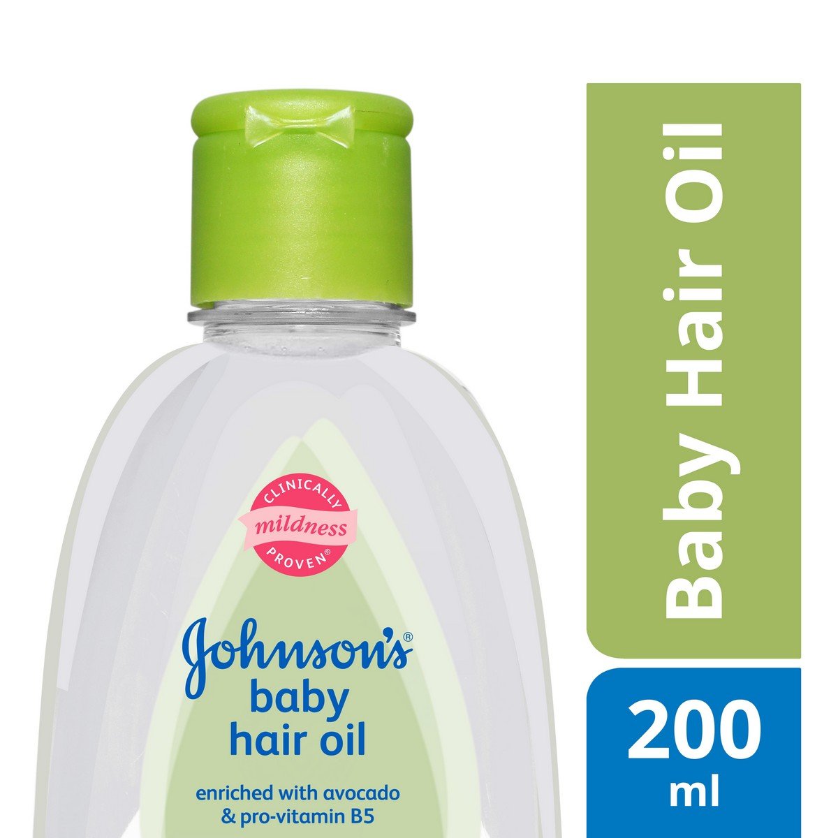 Johnson's Baby Hair Oil with Avocado & Pro Vitamin B5, Nourishes the Hair - 200 ml