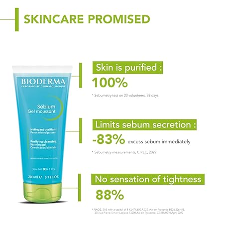 Bioderma Sebium Gel Moussant Purifying Cleansing Foaming Gel - 100 ml