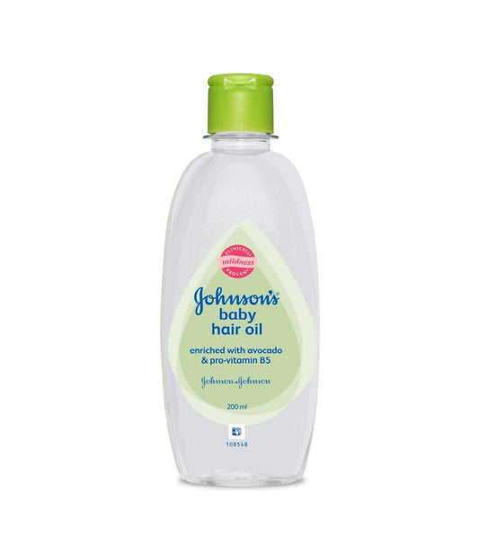 Johnson's Baby Hair Oil with Avocado & Pro Vitamin B5, Nourishes the Hair - 200 ml