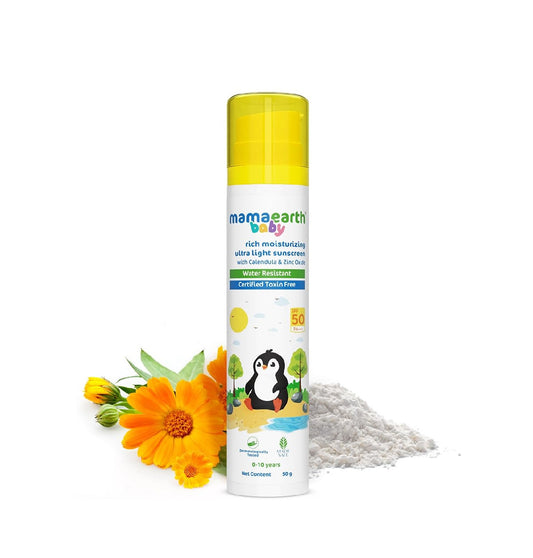 Mamaearth Baby Rich Moisturizing Ultra Light Sunscreen - 50 gm