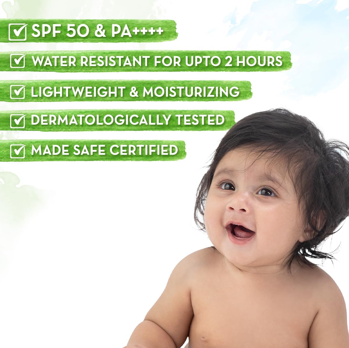 Mamaearth Baby Rich Moisturizing Ultra Light Sunscreen - 50 gm