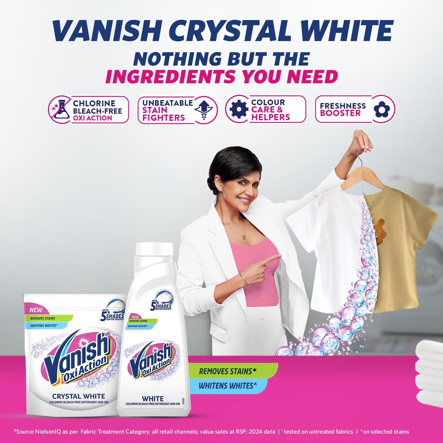 Vanish Crystal White 800 Ml,Fabric Whitener