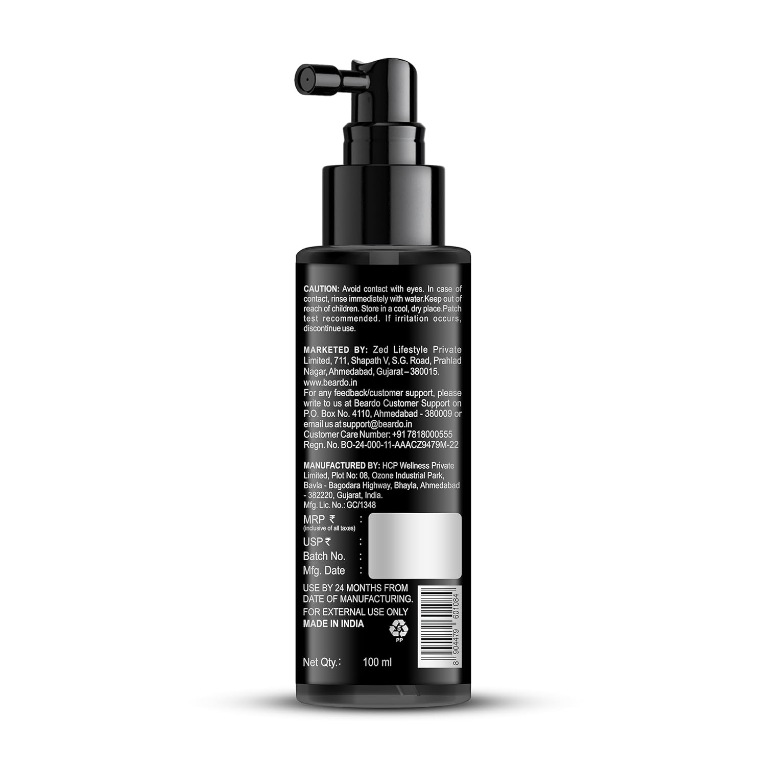 Beardo Rosemary Hair Spray with Redensyl & Rice Water | Activates Natural Hair Growth, Reduces Hair Fall & Breakage | Strengthens Roots | Non-Sticky Daily Hair Tonic for Men- 100ml