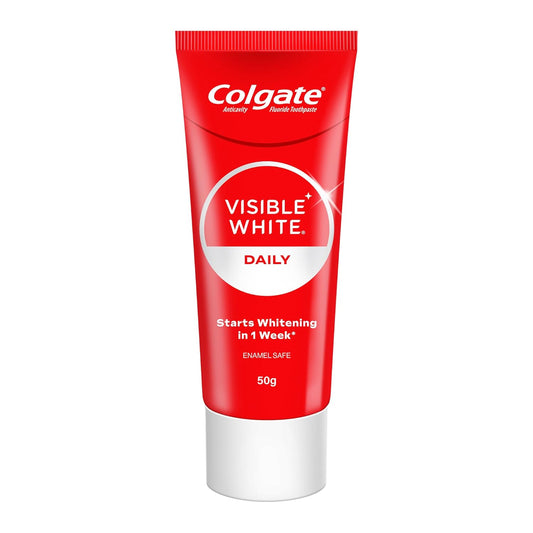 Colgate Visible White, Teeth Whitening Toothpaste, 50g (Sparkling Mint)