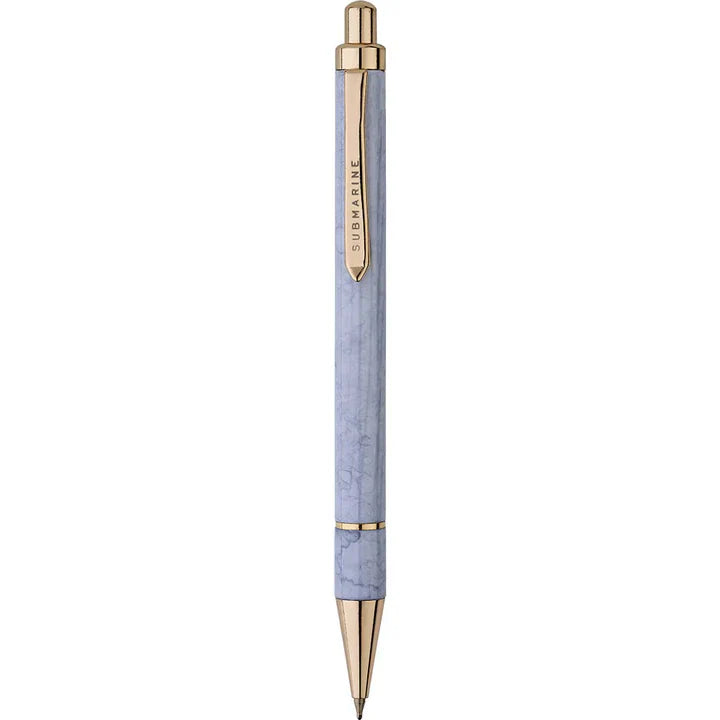 Retractable Marble Grey Ball Pen