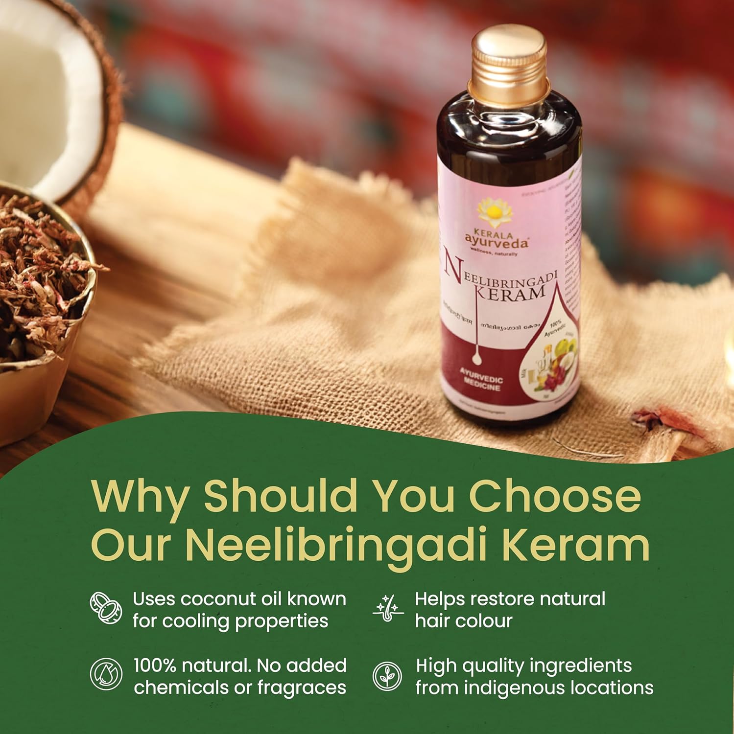 Kerala Ayurveda Neelibringadi Keram - 200 ml