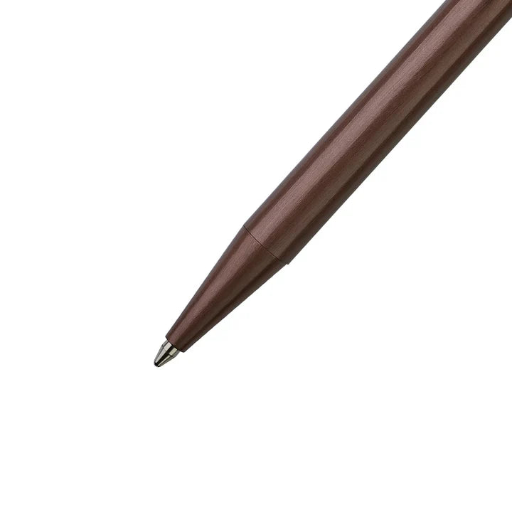 SWISSBRAND Glide 2531 Matte brown Ballpoint Pen with brown trim.