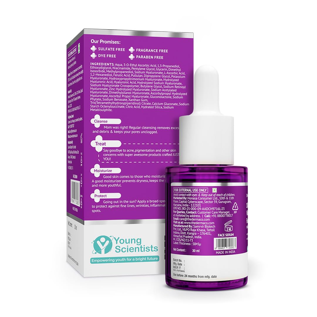 The Derma Co 15% Vitamin C Face Serum For Skin Radiance - 30 ml