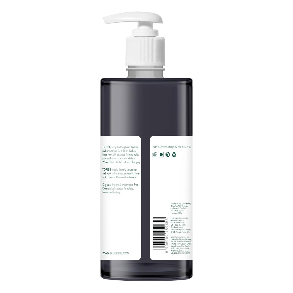 Biotique Bio Walnut Volume and Bounce Shampoo and Conditioner | 500 ml