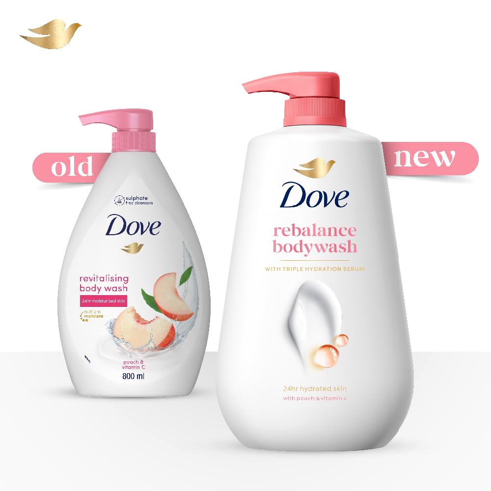 Dove Revitalizing Body Wash With Scented Peach And Vitamin C - 800 ml