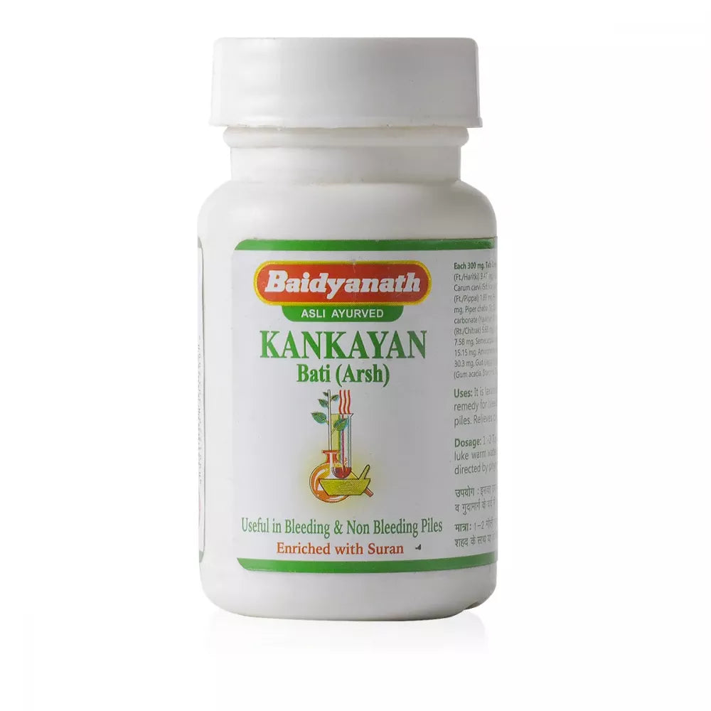 Baidyanath Kankayan Vati (Arsh) (40tab) For Bleeding and Non-Bleeding Piles, Pile Mass