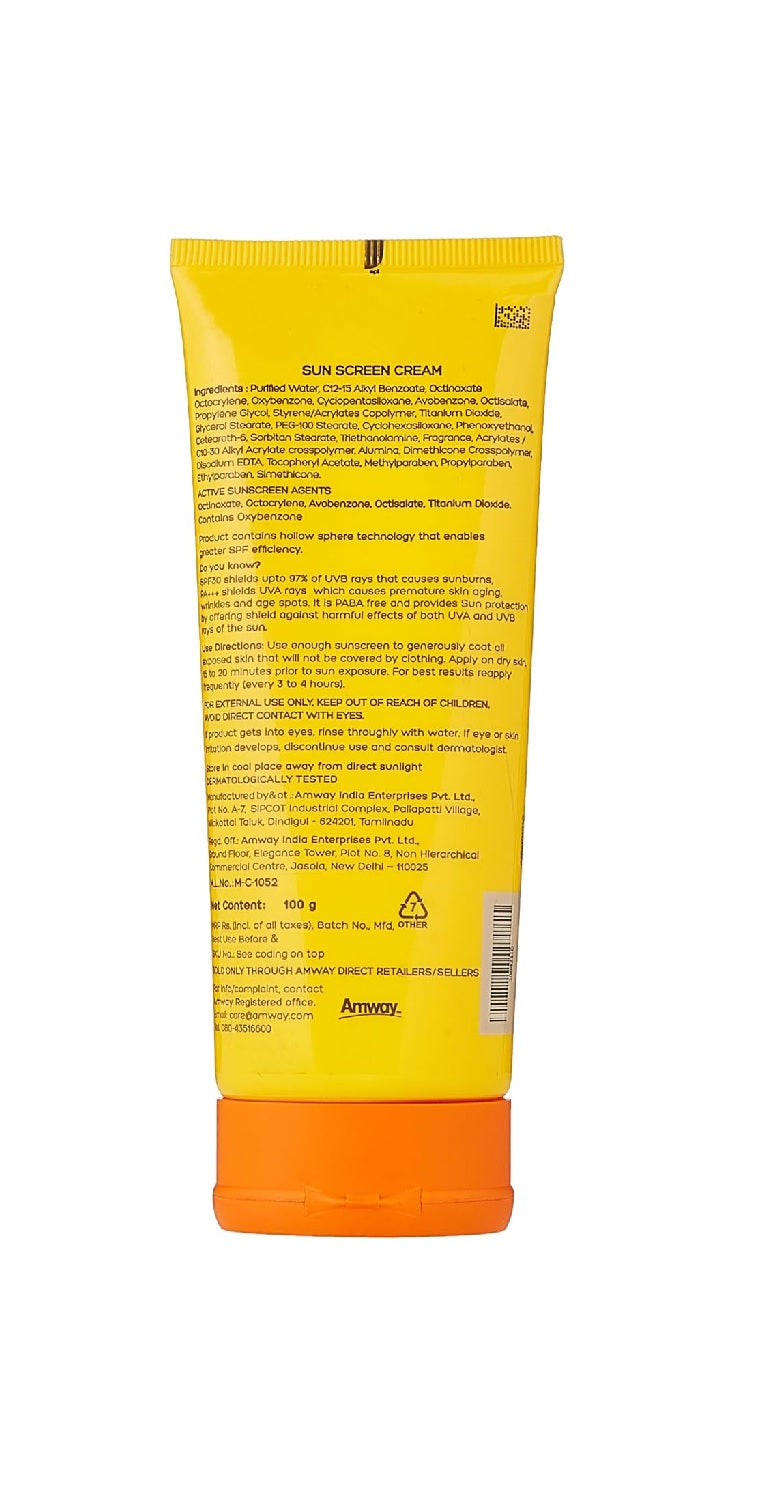Amway Attitude Sun Screen Cream For All Skin Type With Spf 30 & Pa+++ / 100 Grams